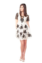 Load image into Gallery viewer,  French Silk Organza Lace Dress