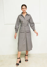 Load image into Gallery viewer, cotton trench dress