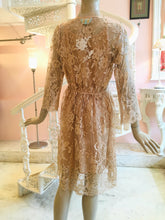 Load image into Gallery viewer, Leaves of Grass, New York Intemporelle French lace beige dress