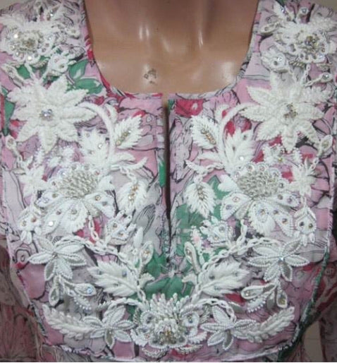 Leaves of Grass, New York Parure Italian silk chiffon dress