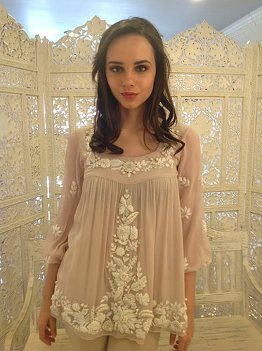 Theodora silk or chiffon blouse