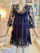 Load image into Gallery viewer, Arondissement French lace jet hand beaded dress