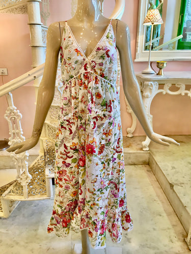 Italian print cotton dress