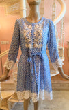 French lace silk chiffon dress