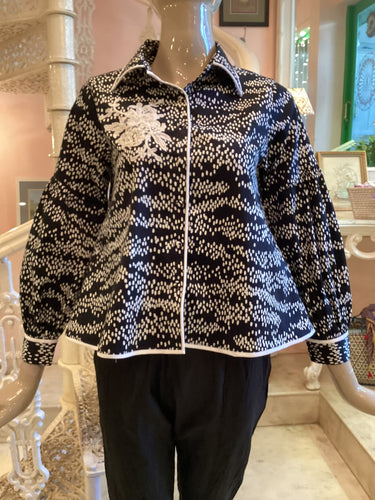 Crosby street French lace premium cotton A line shirt