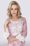 Samedi Soir French lace chiffon printed dress