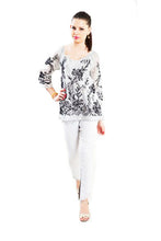 Load image into Gallery viewer, silk/cotton floral top