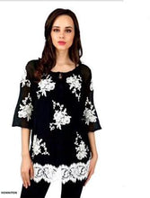Load image into Gallery viewer, French lace Chiffon Blouse