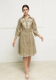 Leaves of Grass, New York Fleurette French lace cotton dress