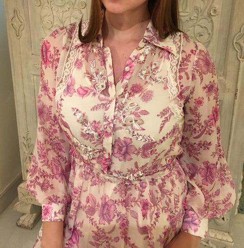 Leaves of Grass, New York St Barts silk chiffon dress