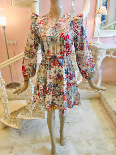 Liberty print cotton dress