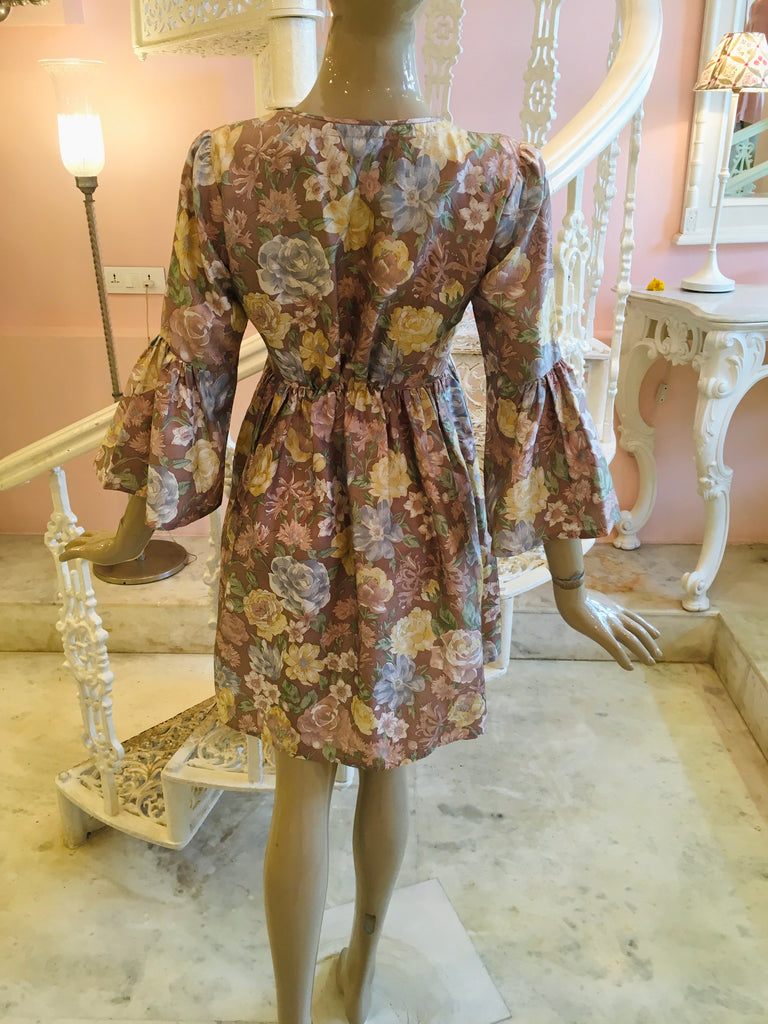 Leaves of Grass, New York Casmira printed silk dress