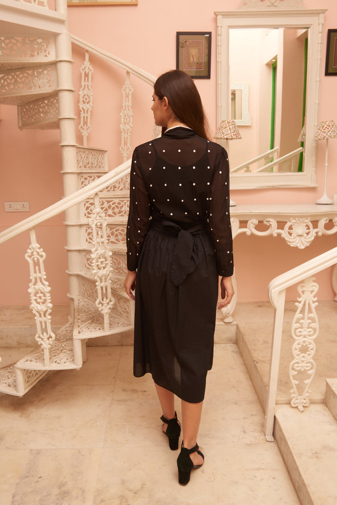 Leaves of Grass, New York Nairobi chiffon blouse