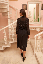 Load image into Gallery viewer, Leaves of Grass, New York Nairobi chiffon blouse