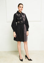 Load image into Gallery viewer, Leaves of Grass, New York Cagliari color blocked cotton dress