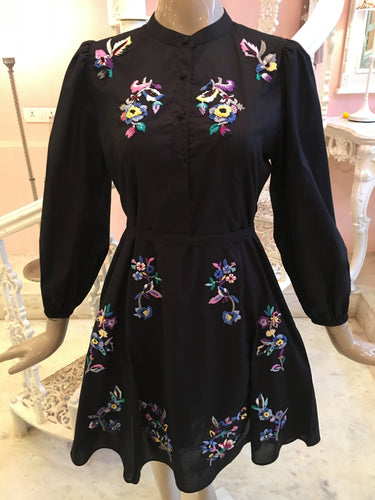 Leaves of Grass, New York Buenoserrata cotton dress