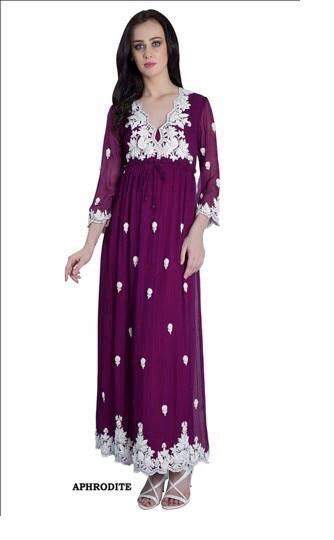 Aphrodite silk chiffon floral dress
