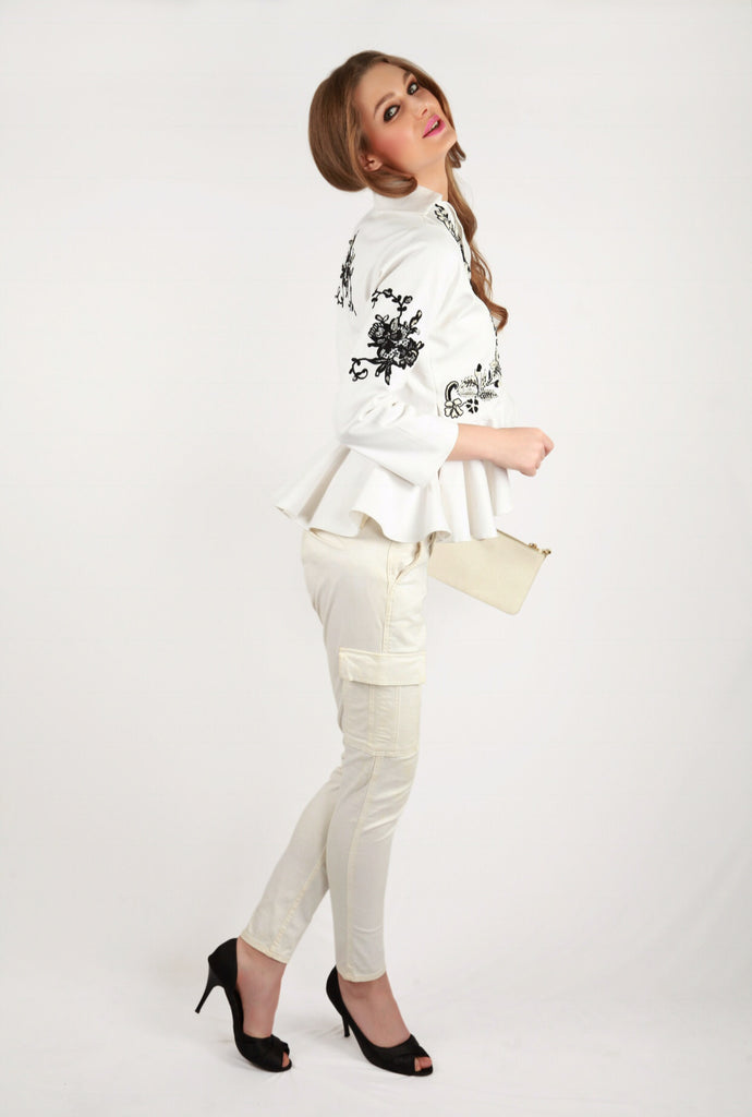 Leaves of Grass, New York Capella Jacket with French lace Jacket