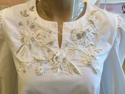 Leaves of Grass, New York Parure cotton blouse