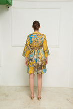 Load image into Gallery viewer, Leaves of Grass, New York Nagoya silk dress