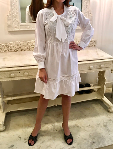 cotton tiered dress