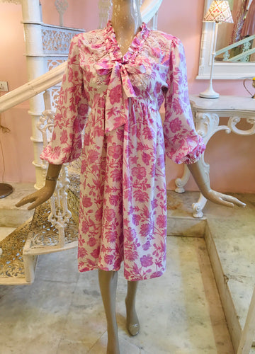 Leaves of Grass, New York Porto printed silk dress