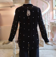 Load image into Gallery viewer, Leaves of Grass, New York Chaleur French lace chiffon blouse