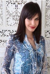 Leaves of Grass, New York Chelsea Italian chiffon dress