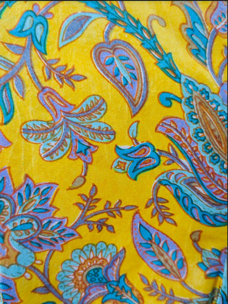 Leaves of Grass, New York Carlotta printed silk dress