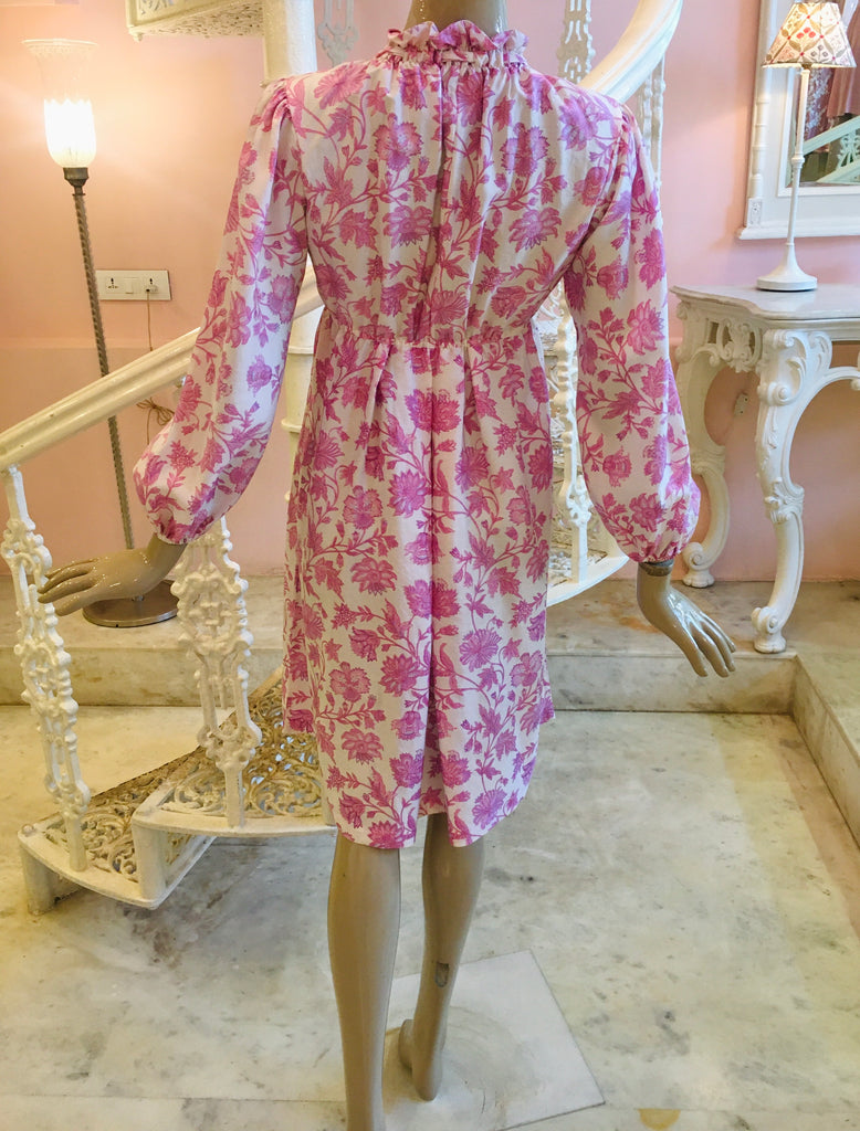 Leaves of Grass, New York Porto printed silk dress