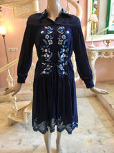 Load image into Gallery viewer, Leaves of Grass New York Monterrey silk chiffon dress