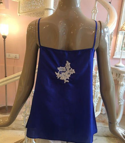Flamands French lace silk camisole