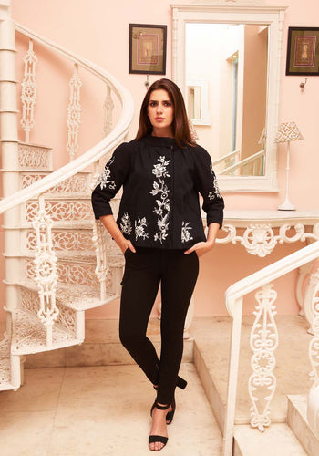 Evita French lace Trapeze jacket