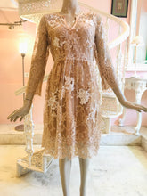 Load image into Gallery viewer, Intemporelle French lace beige dress