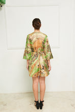 Load image into Gallery viewer, Leaves of Grass, New York Kyoto silk dress