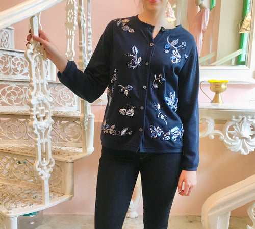 wool knit fabric cardigan