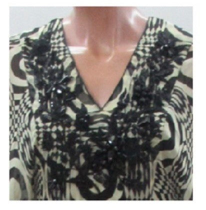 Leaves of Grass, New York Valencia silk georgette kaftan