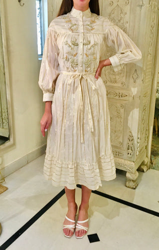 off white cotton dress