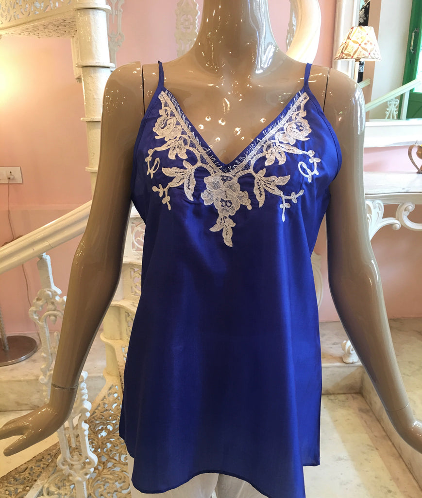 French lace silk camisole