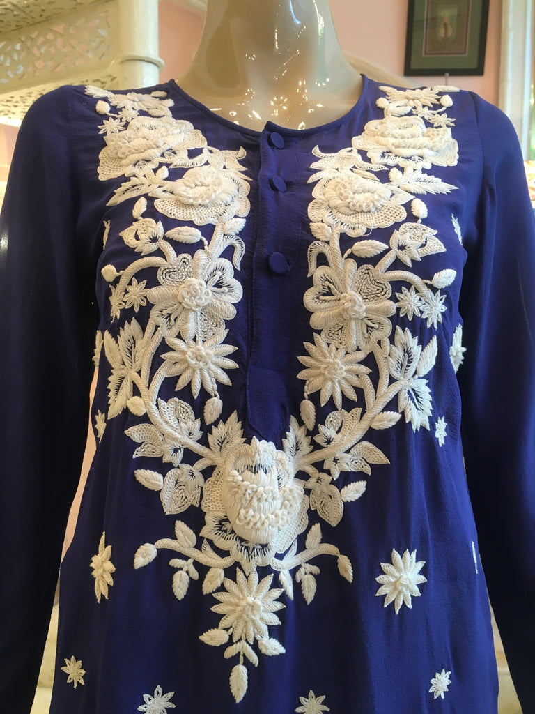 Leaves of Grass, New York Marbella silk chiffon dress
