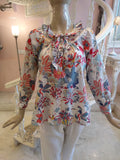 Leaves of Grass, New York Bishop Court Liberty print blouse