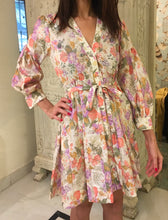 Load image into Gallery viewer, Leaves of Grass, New York Charme printed silk dress