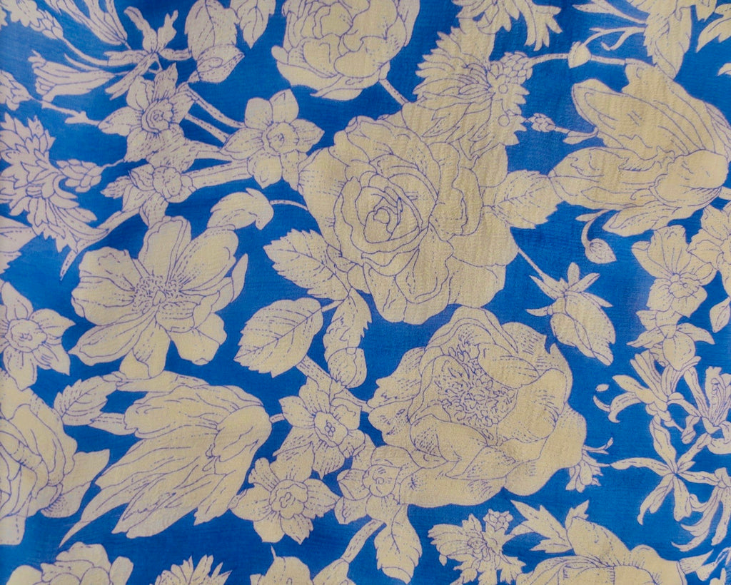 Leaves of Grass, New York Calabria printed silk chiffon dress