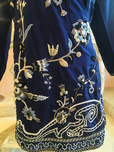 Leaves of Grass, New York Exumas silk wrap dress