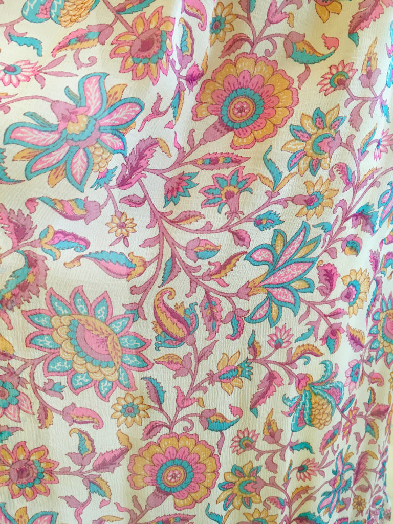 Leaves of Grass, New York Bridgehampton silk chiffon printed dress