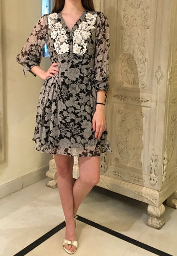 Leaves of Grass, New York Alhambra silk chiffon dress