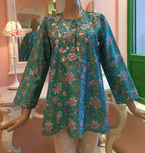 Load image into Gallery viewer, printed silk tunic