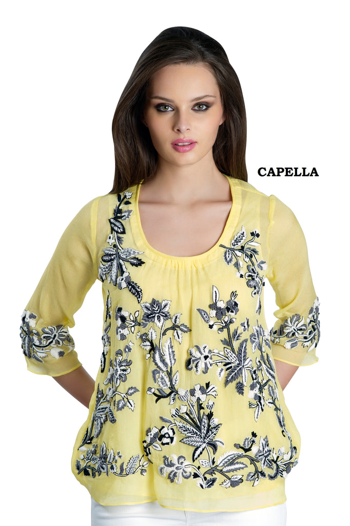 Capella silk chiffon blouse