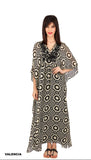 Leaves of Grass, New York Valencia silk georgette kaftan