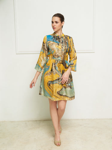 Leaves of Grass, New York Nagoya silk dress